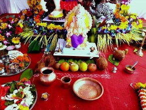 Paarthiv Ganapati Pratishthapana & Shodashopchar Puja Paarthiv Ganapati Puja, Ganesh Idol Puja, Ganesh Praan Pratishthaapana,